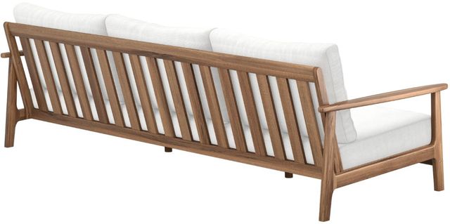 New Classic® Home Furnishings Ashton Natural Acacia/Fabric Outdoor Patio Sofa-4