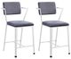ACME Furniture Cargo 2-Piece Gray/White Counter Height Arm Chair Set-0