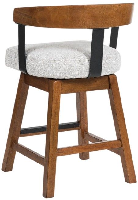 Signature Design by Ashley® Ralene Medium Brown Swivel Bar Stool-3