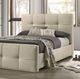 Furniture of America® Merced Ivory Queen Panel Bed-1