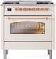Ilve® Nostalgie II Series 36" Antique White Pro Style Dual Fuel Range-1