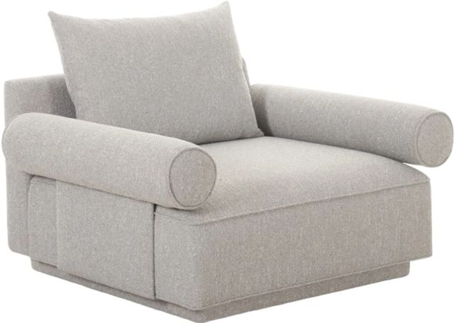 Moe's Home Collection Rosello Light Grey Arm Chair-0