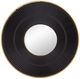 A & B Home Black/Gold Round Carved Mirror -1