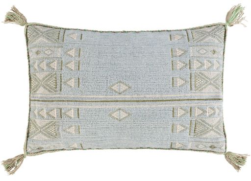 Surya Sabra Medium Gray 22"x14" Toss Pillow with Polyester Insert-0