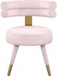 Meridian Furniture Fitzroy Pink Velvet Dining Chair-3