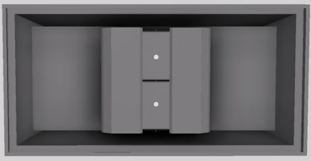 Vent-A-Hood® Designer Series 60" Gunsmoke Island Range Hood-2