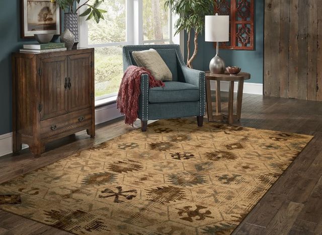 KAS Rugs Heritage Blue/Ivory Southwest 5'x8' Area Rug-4