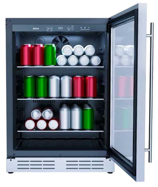 Elica RISERVA 24" 4.8 Cu. Ft. Stainless Steel Built-In Beverage Center-2