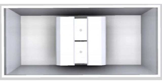 Vent-A-Hood® Designer Series 66" White Island Range Hood-3