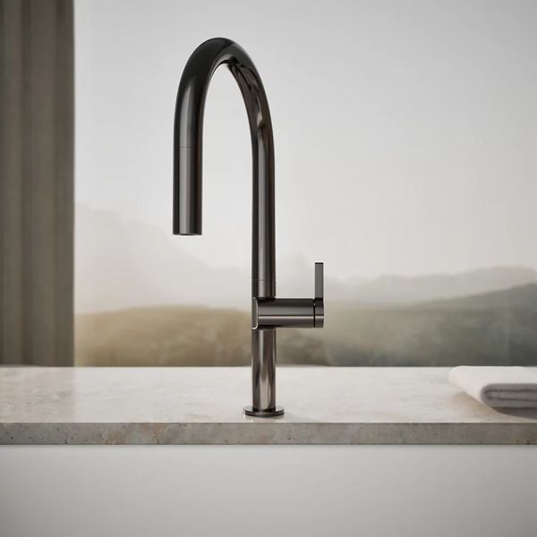 KOHLER® Components® Vibrant Titanium Pull-Down Kitchen Sink Faucet with 2-Function Sprayhead-3