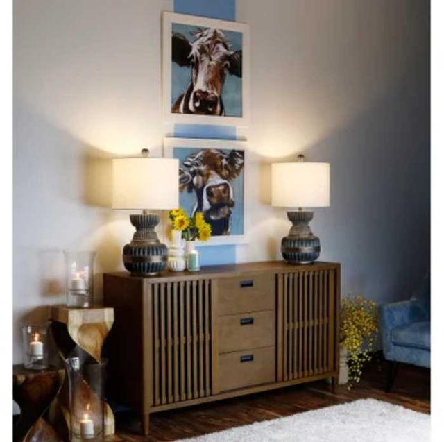 Stylecraft Ethel Brown/Blue Wall Art-1