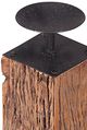 A & B Home Brown Wooden Candle Holder-1