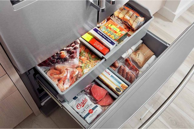 KitchenAid® 36 in. 27.0 Cu. Ft. Stainless Steel with PrintShield™ Finish French Door Refrigerator-8