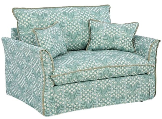 Best® Home Furnishings Customizable Oxford Erin & Ben Co. Chair and a Half with Down Blend Cushions-0
