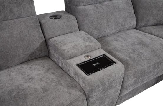 Behold™ Home Austin 7-Piece Graphite L-Shape Power Reclining Sectional-2