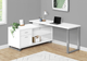 Monarch Specialties Inc. Silver/White L Shaped Computer Desk-3