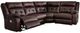 Signature Design by Ashley® Punch Up 4-Piece Walnut L-Shape Power Reclining Sectional-0