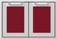 Hestan® AGSD Series 30" Tin Roof Outdoor Double Storage Doors-0