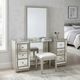 Coast2Coast Home™ Kiara 2-Piece Elsinore Champagne Vanity Mirror and Stool Set-1