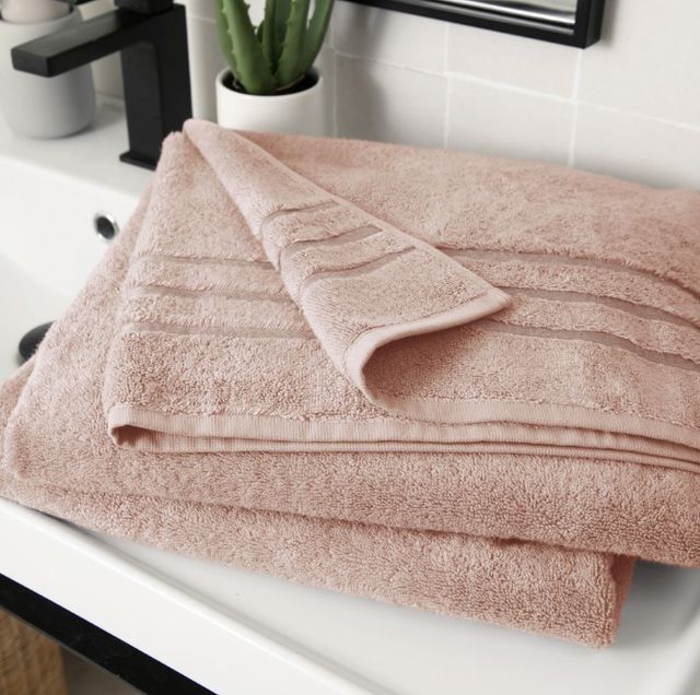 Cariloha Blush Viscose and Turkish Cotton Blend Bath Sheet-1