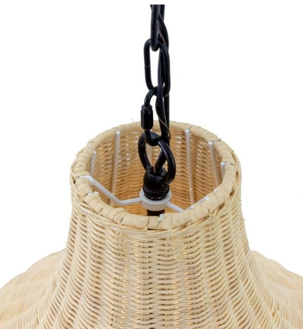 YHD Marama Rattan Beige 3-Lights Large Pendant Lighting-4
