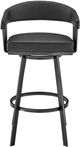 Armen Living Chelsea Black Swivel Counter Stool-3