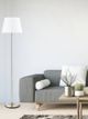 Cal® Lighting & Accessories Andros Brushed Steel Floor Lamp-2