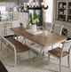 Liberty Furniture Farmhouse Reimagined 6-Piece Antique White/Chestnut Rectangular Dining Set-1