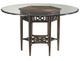 Tommy Bahama® Furniture Royal Kahala Sugar and Lace 54'' Glass Top Dining Table with Brown Base-0