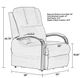 iAmerica Moss Walnut Power Lift Recliner with Heat and Massage-2