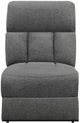 Coaster® Bahrain Charcoal Sectional Armless Chair-0