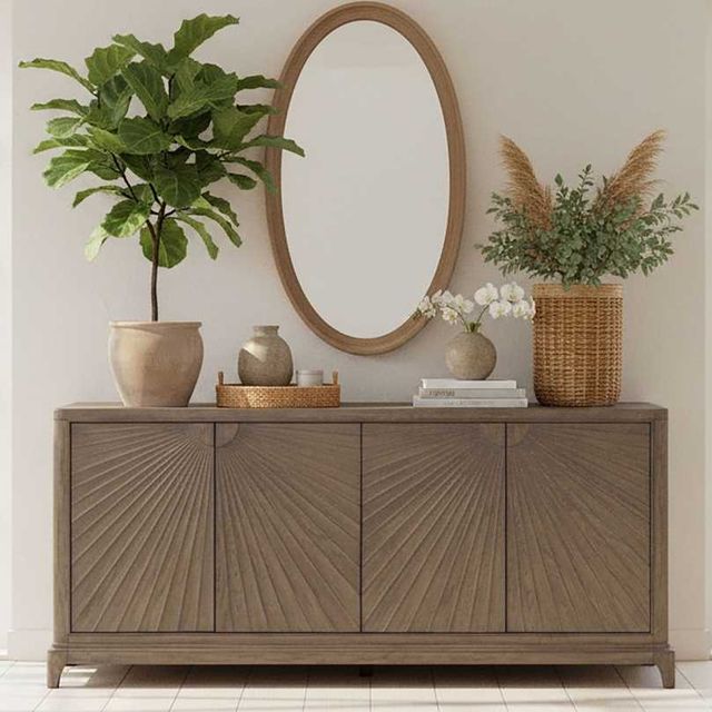 Liberty Furniture Montecito Weathered Tobacco Accent Cabinet-1
