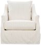 Robin Bruce Customizable Kate Slipcovered Swivel Chair-1