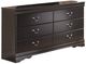 Signature Design by Ashley® Huey Vineyard 2-Piece Black Queen Sleigh Headboard Bed with Dresser-3