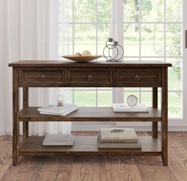 Jofran Inc. Bakersfield Brown Sofa Table-1