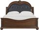 Elements International Cadenza 3-Piece Black/Brown King Upholstered Panel Bedroom Set-5