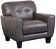 Porter International Designs Penner Charcoal Leather Chair-0