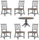 Flexsteel® Plymouth 7-Piece Medium Brown/Weathered Graywash Dining Set-0