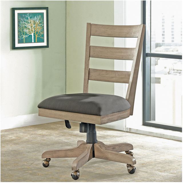 Riverside Furniture Wood Back Upholstered Desk Chair-1