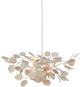 Currey & Company Lunaria Contemporary Silver Leaf Small Chandelier-2