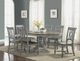 Flexsteel® Plymouth 7-Piece Medium Brown/Weathered Graywash Dining Set-4