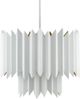 Currey & Company Syrie Painted Contemporary Gold/Sugar White Chandelier-2