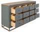 International Furniture Direct Timber Forest Green Console-3