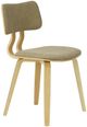 Armen Living Jaguar 4-Piece Oak/Vintage Taupe Dining Chair Set-0