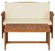 Furniture of America® Kyushu 2- Piece Beige/Natural Fabric/Wood Outdoor Patio Set -0