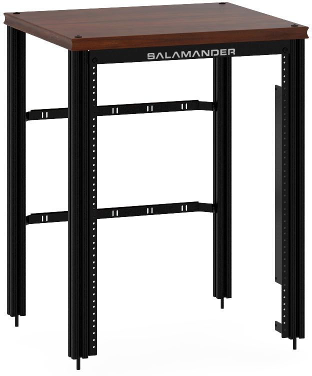 Salamander Synergy シングル30 - コアモジュール (ウォールナット/ブラック) シングルAVキャビネット Salamander Designs SB303BO⁄BG⁄A Synergy 30\" Tall AV Cabinet