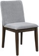 New Classic® Home Furnishings Kody Dark Walnut/Stone Gray Dining Side Chair-0