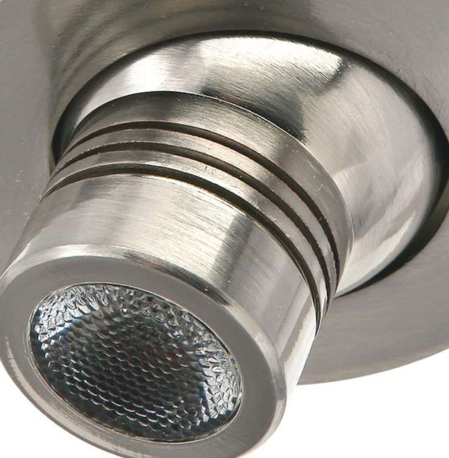 Cal® Lighting & Accessories Brushed Steel Eye Ball Recessed Display Light-1