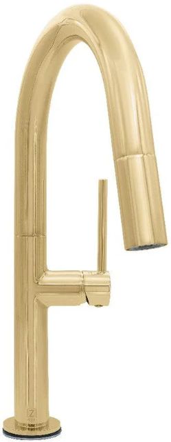 ZLINE Autograph Edition Voltaire Polished Gold Pull Down Single Handle Kitchen Faucet-0
