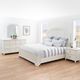 Powell® Naples 4-Piece Antique White Queen Panel Bedroom Set-1